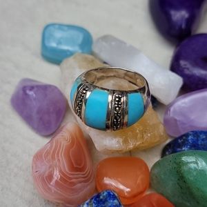 💖HP💖 Vintage sterling silver turquoise ring
